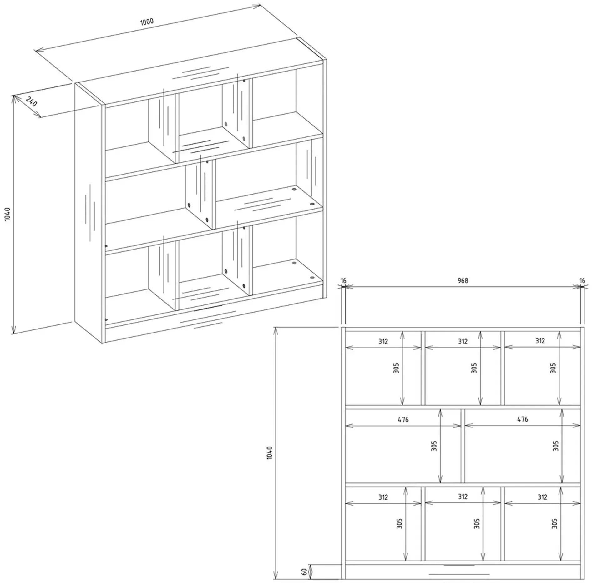 Стеллаж TopEshop Fiesta 8P (Artisan Oak/White) - 7