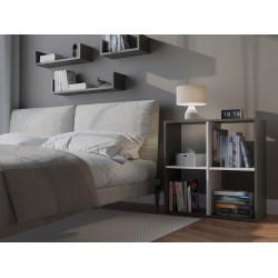 Etajera TopEshop Malax 2x2 (Anthracite/White) Thumb