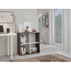 Etajera TopEshop Malax 2x2 (Anthracite/White)