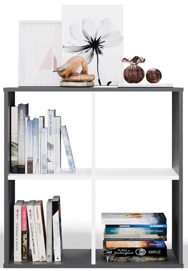 Etajera TopEshop Malax 2x2 (Anthracite/White) - 5