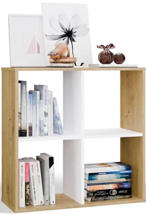 Стеллаж TopEshop Malax 2x2 (Artisan Oak/White) - 4