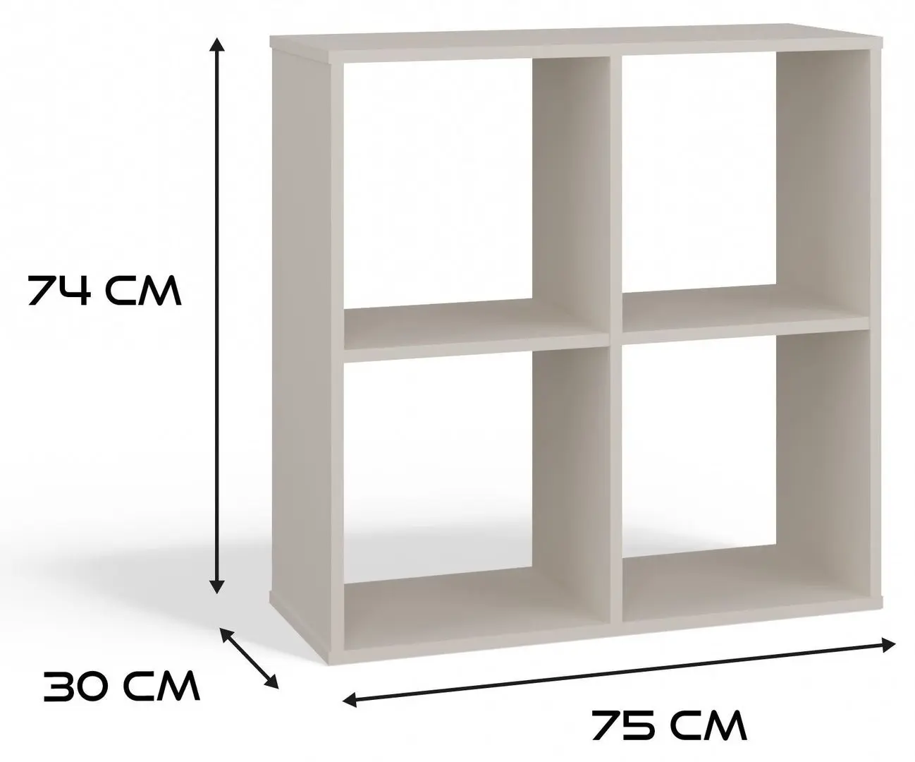 Etajera TopEshop Malax 2x2 (Cashmere)