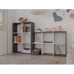 Etajera TopEshop Malax 2x3 (Anthracite/White) Thumb