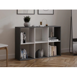 Etajera TopEshop Malax 2x3 (Anthracite/White)