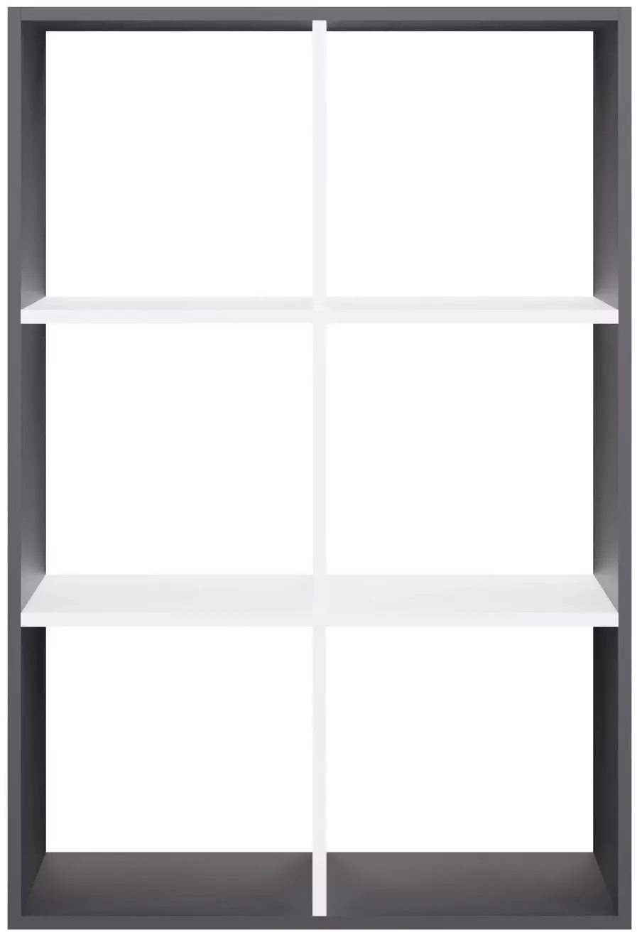 Etajera TopEshop Malax 2x3 (Anthracite/White) - 4