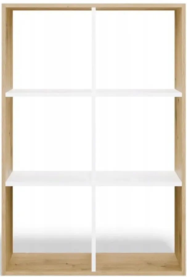Стеллаж TopEshop Malax 2x3 (Artisan Oak/White) - 4