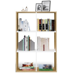 Стеллаж TopEshop Malax 2x3 (Artisan Oak/White) Thumb