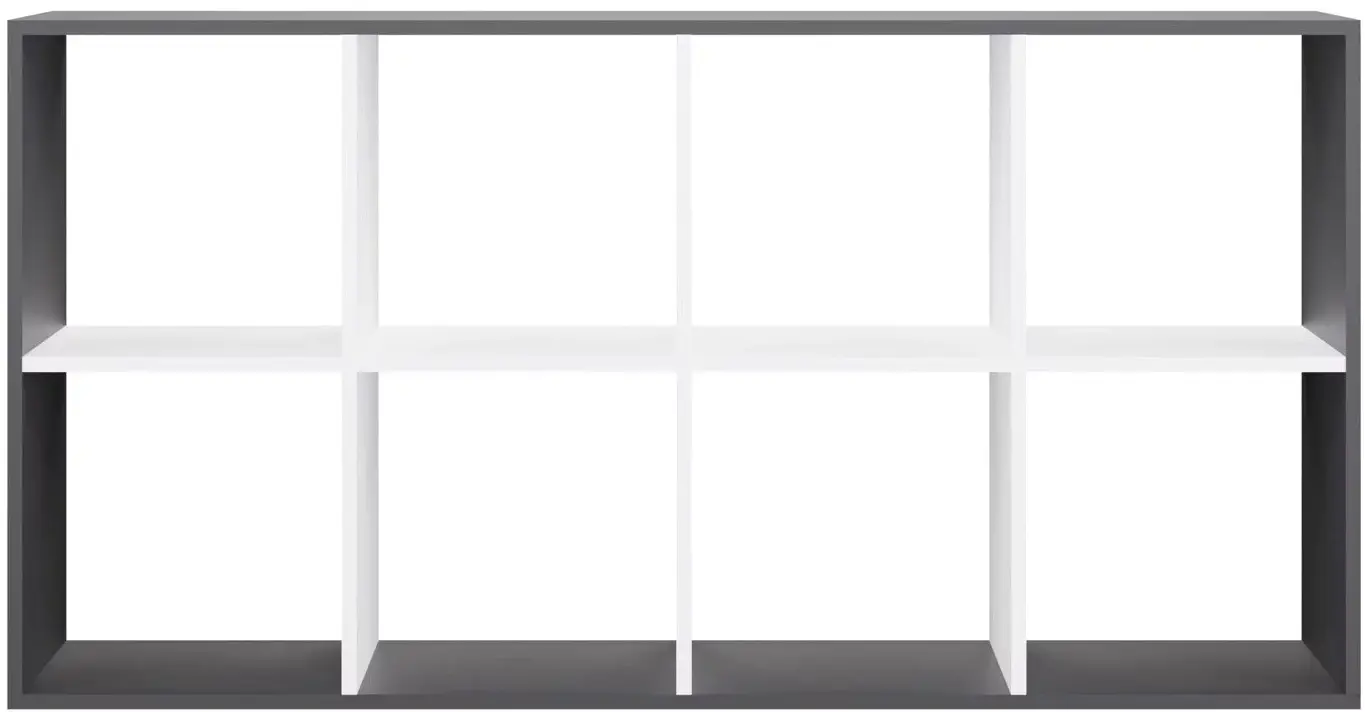 Etajera TopEshop Malax 2x4 (Anthracite/White) - 3