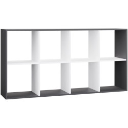 Etajera TopEshop Malax 2x4 (Anthracite/White) Thumb