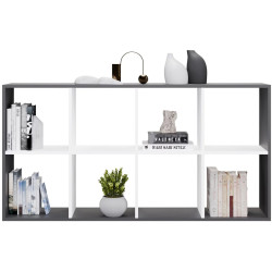 Etajera TopEshop Malax 2x4 (Anthracite/White) Thumb