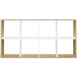 Etajera TopEshop Malax 2x4 (Artisan Oak/White) Thumb