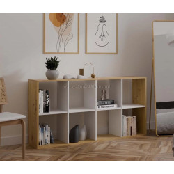 Etajera TopEshop Malax 2x4 (Artisan Oak/White)