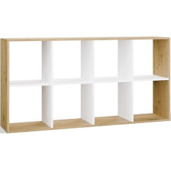 Etajera TopEshop Malax 2x4 (Artisan Oak/White) Thumb