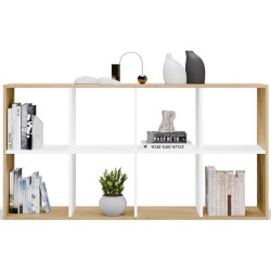 Etajera TopEshop Malax 2x4 (Artisan Oak/White) Thumb