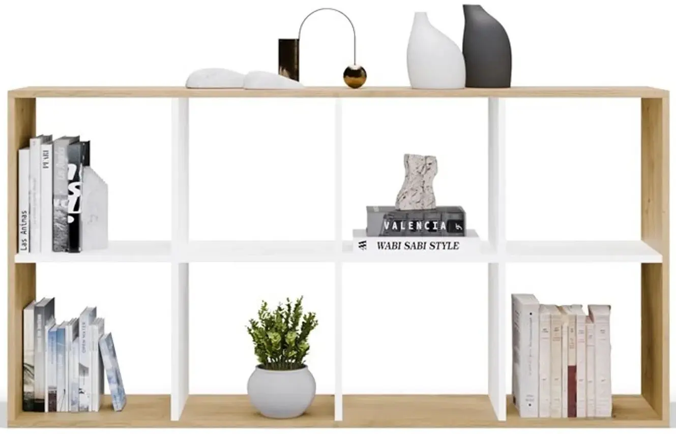 Etajera TopEshop Malax 2x4 (Artisan Oak/White) - 5