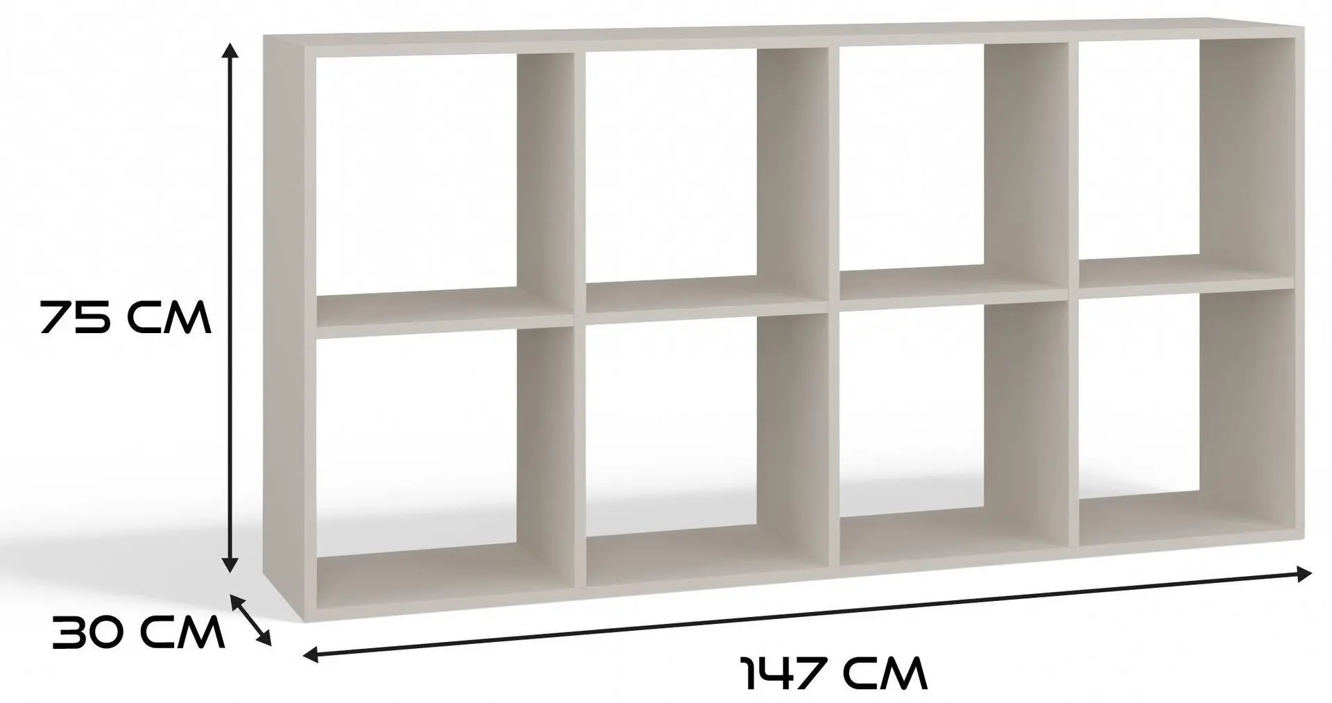 Etajera TopEshop Malax 2x4 (Cashmere)
