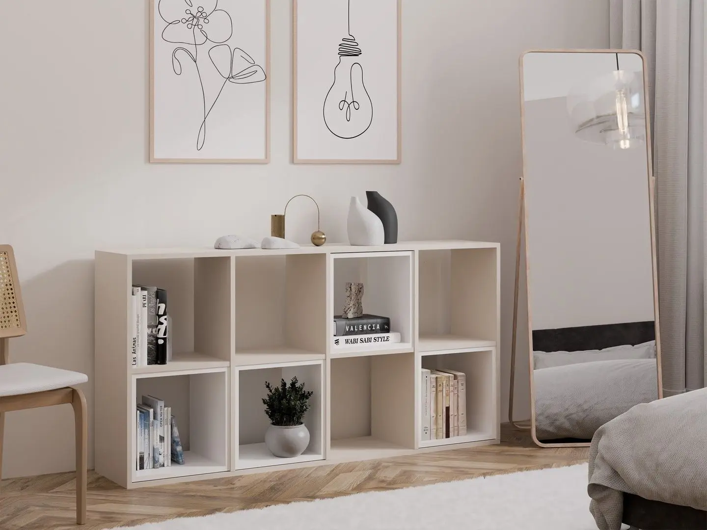 Etajera TopEshop Malax 2x4 (Cashmere)