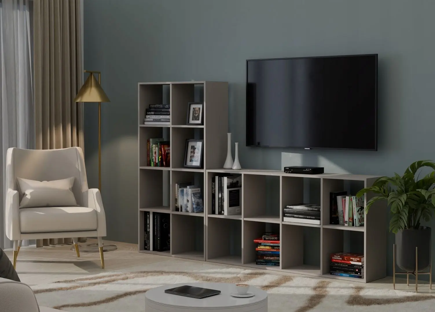 Etajera TopEshop Malax 2x4 (Clay)