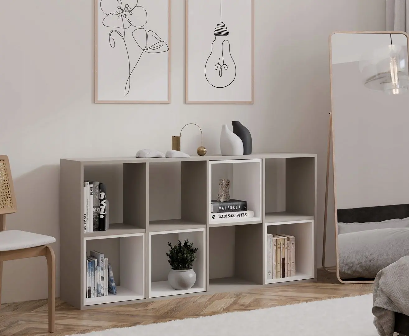 Etajera TopEshop Malax 2x4 (Clay)