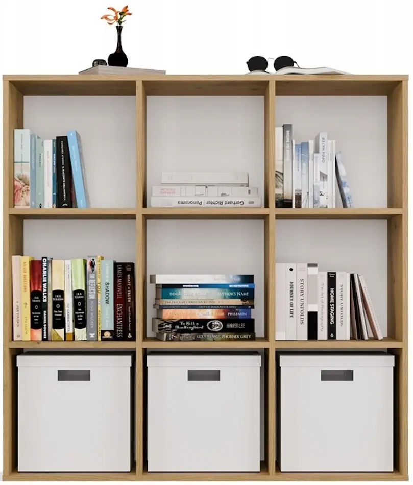 Etajera TopEshop Malax 3x3 H (Artisan Oak) - 4