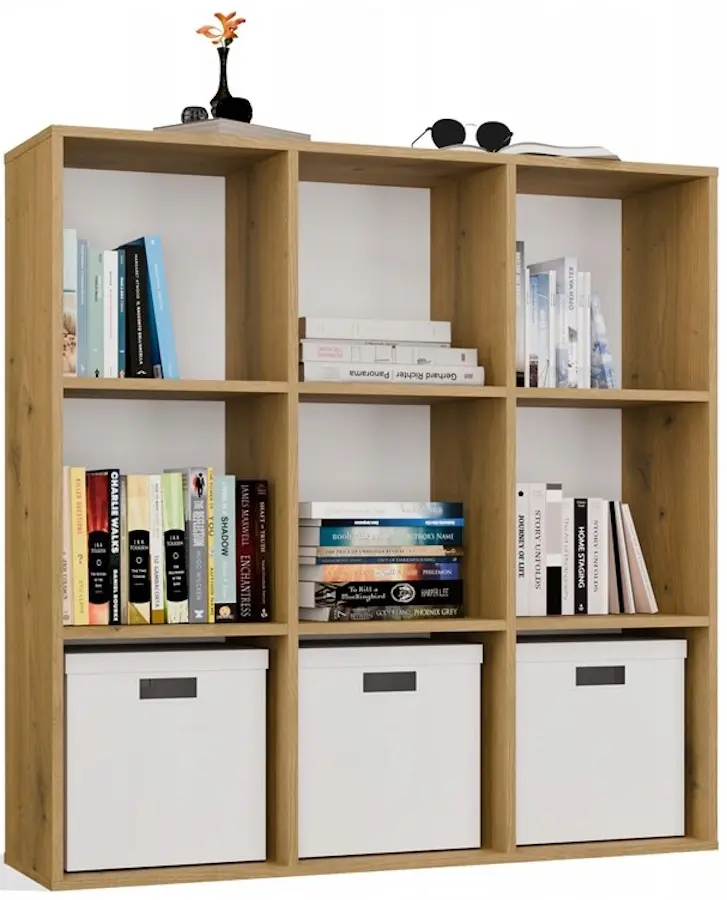 Etajera TopEshop Malax 3x3 H (Artisan Oak) - 5