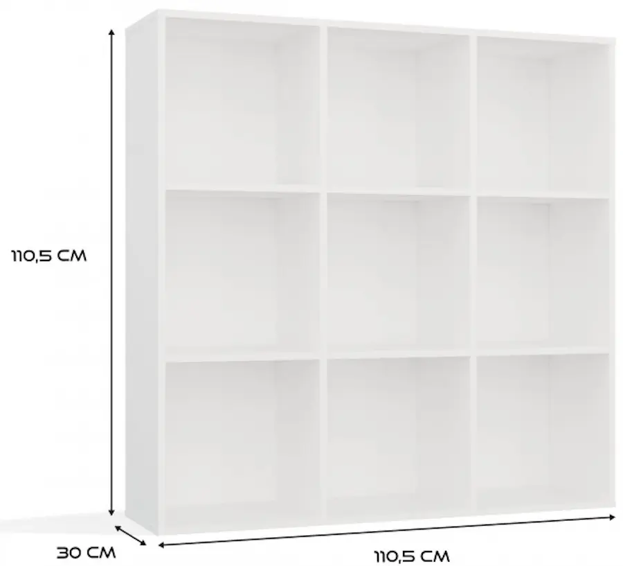 Etajera TopEshop Malax 3x3 H (White) - 5