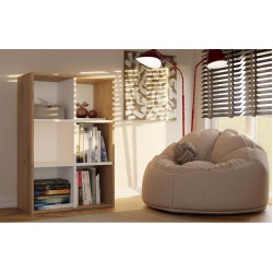 Etajera TopEshop Malax Mini 2x3 (Artisan Oak/White) Thumb