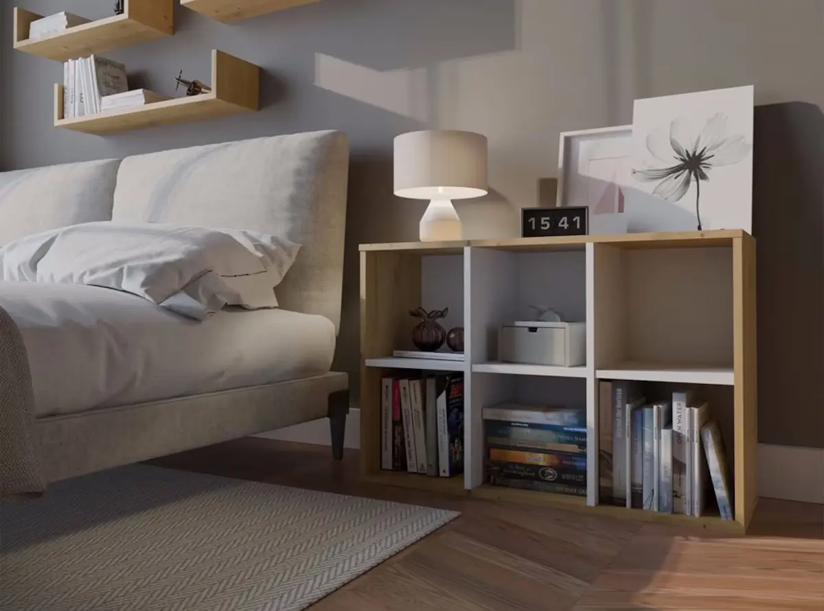 Etajera TopEshop Malax Mini 2x3 (Artisan Oak/White)