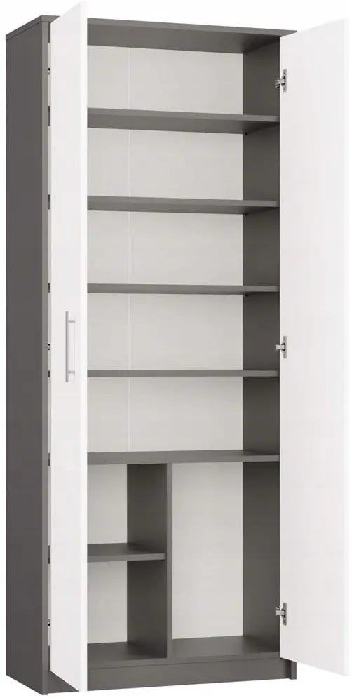 Etajera TopEshop Oliv 2D (Anthracite/White)