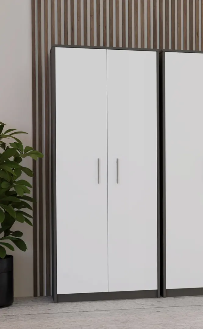 Etajera TopEshop Oliv 2D (Anthracite/White)