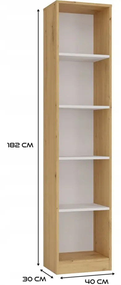 Etajera TopEshop R40 (Artisan Oak/White)