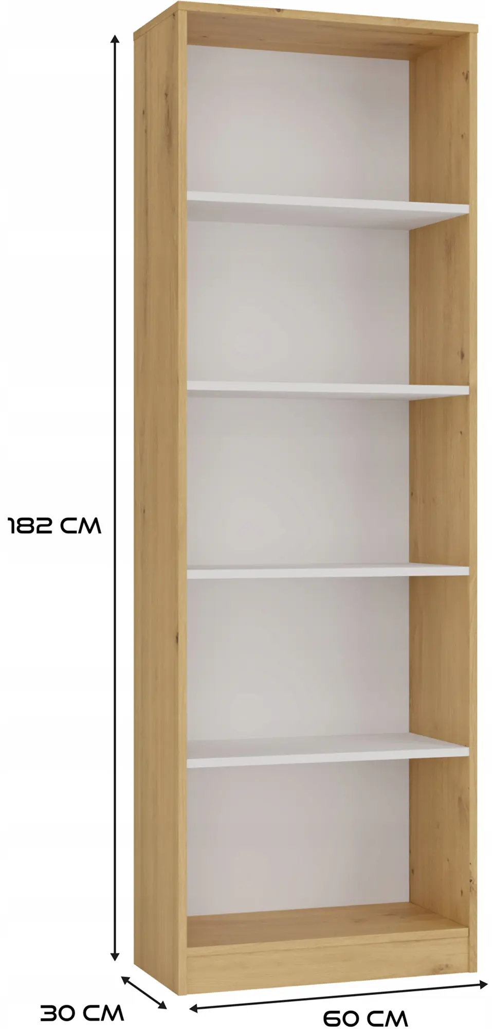 Стеллаж TopEshop R60 (Artisan Oak/White)