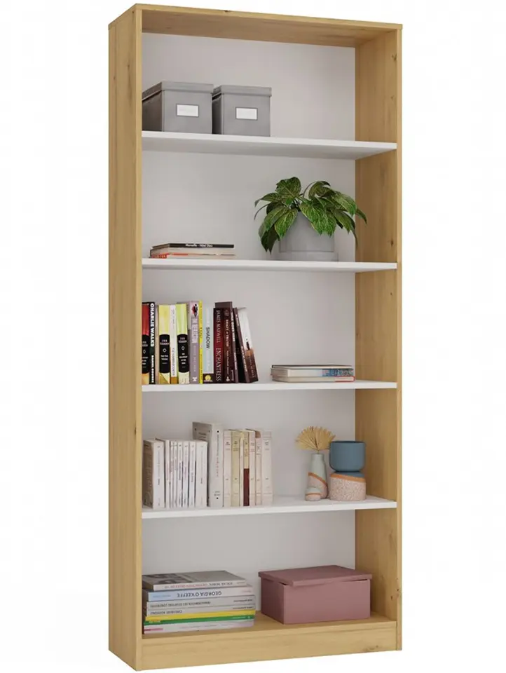 Etajera TopEshop R80 (Artisan Oak/White)