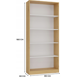 Etajera TopEshop R80 (Artisan Oak/White) Thumb