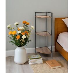 Etajera Trends4you 52574 23x23x76cm (Black/Wood)