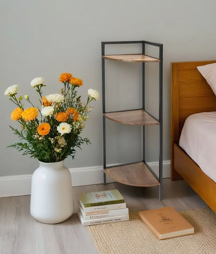 Этажерка Trends4you 52574 23x23x76cm (Black/Wood)