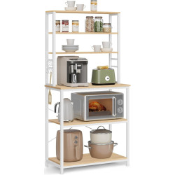 Etajera Vasagle KKS019W09 (Oak/White) Thumb