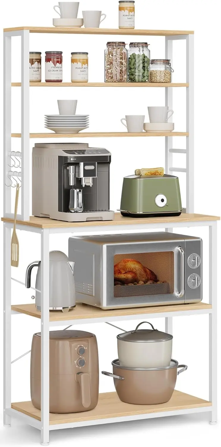 Etajera Vasagle KKS019W09 (Oak/White)