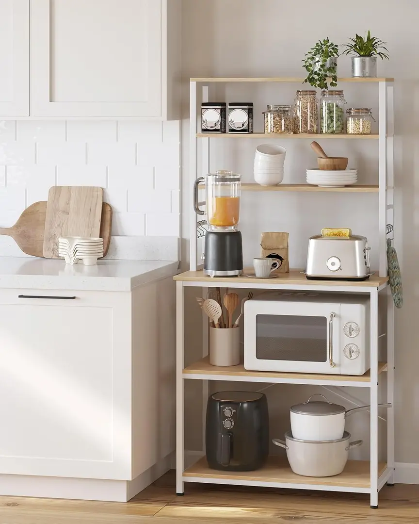 Etajera Vasagle KKS019W09 (Oak/White)