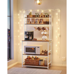 Стеллаж Vasagle KKS025W41EU (Walnut/White) Thumb