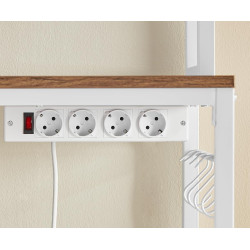 Стеллаж Vasagle KKS025W41EU (Walnut/White) Thumb