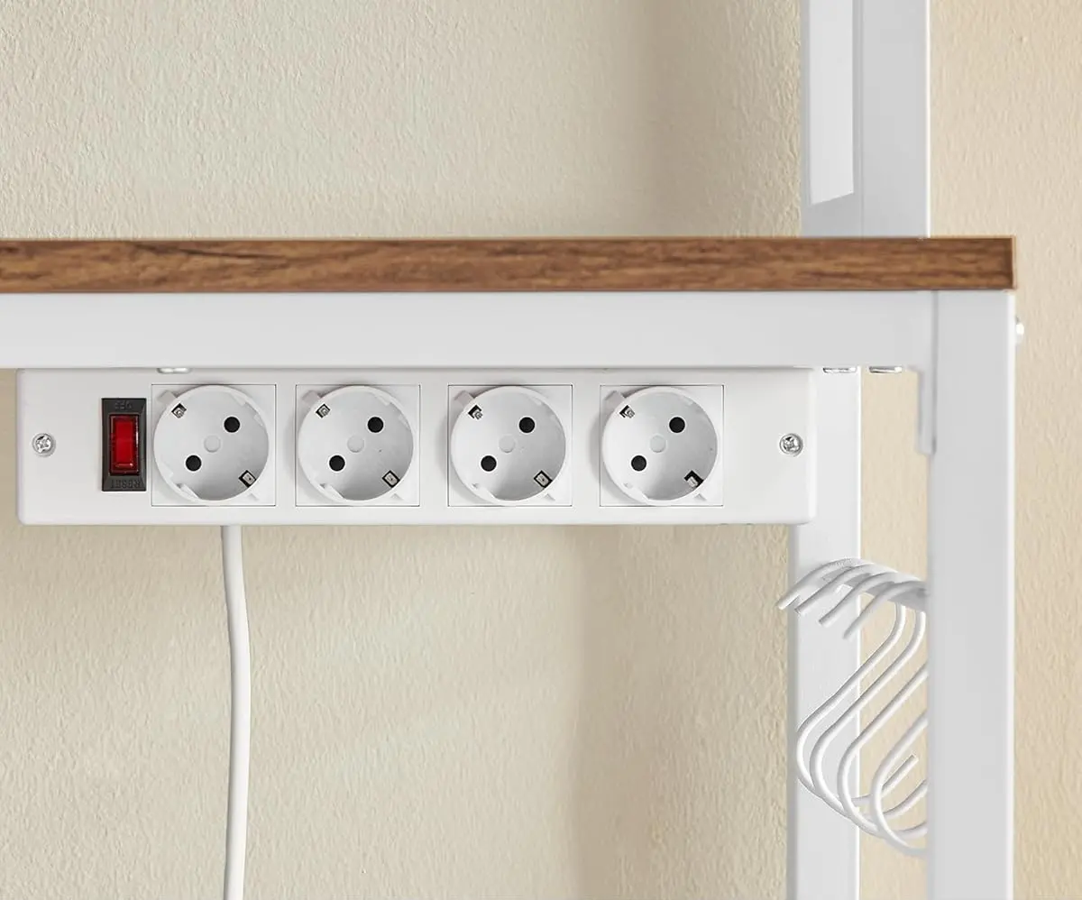 Стеллаж Vasagle KKS025W41EU (Walnut/White) - 8