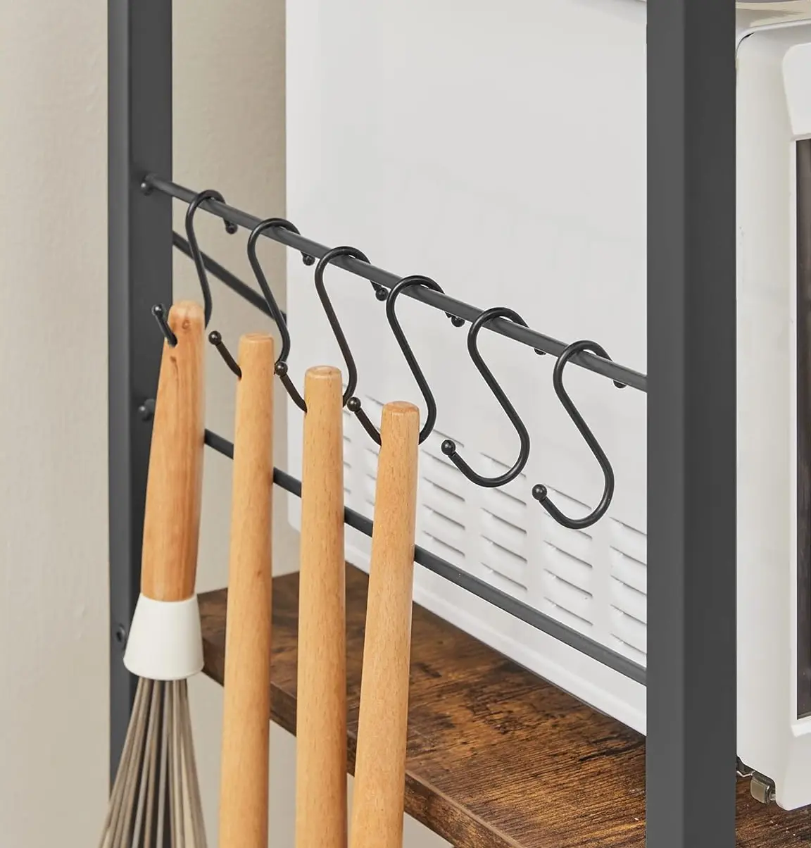 Стеллаж Vasagle KKS35X (Rustic Brown/Black) - 5