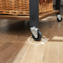 Стеллаж Vasagle KKS60XV1 (Rustic Brown/Black) Thumb