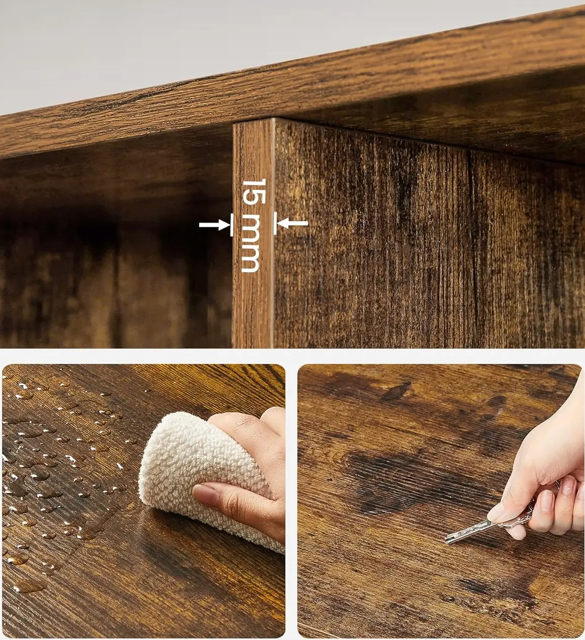 Стеллаж Vasagle LBC10BX (Rustic Brown) - 6