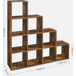 Стеллаж Vasagle LBC10BX (Rustic Brown) Thumb