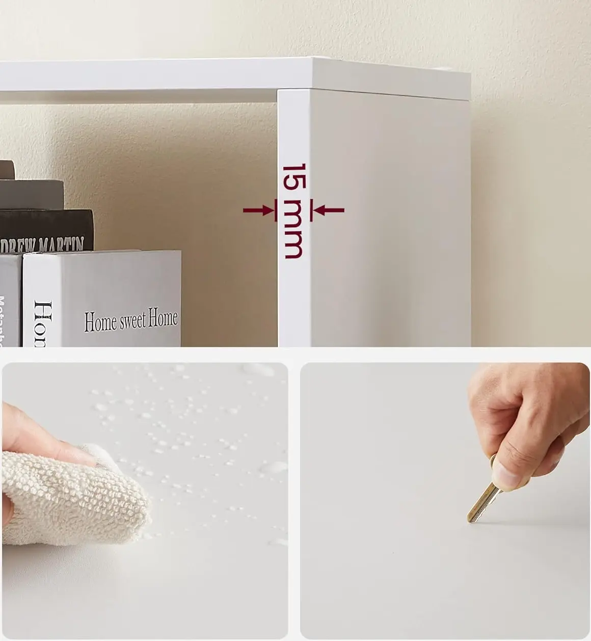 Стеллаж Vasagle LBC10WTV1 (White) - 6