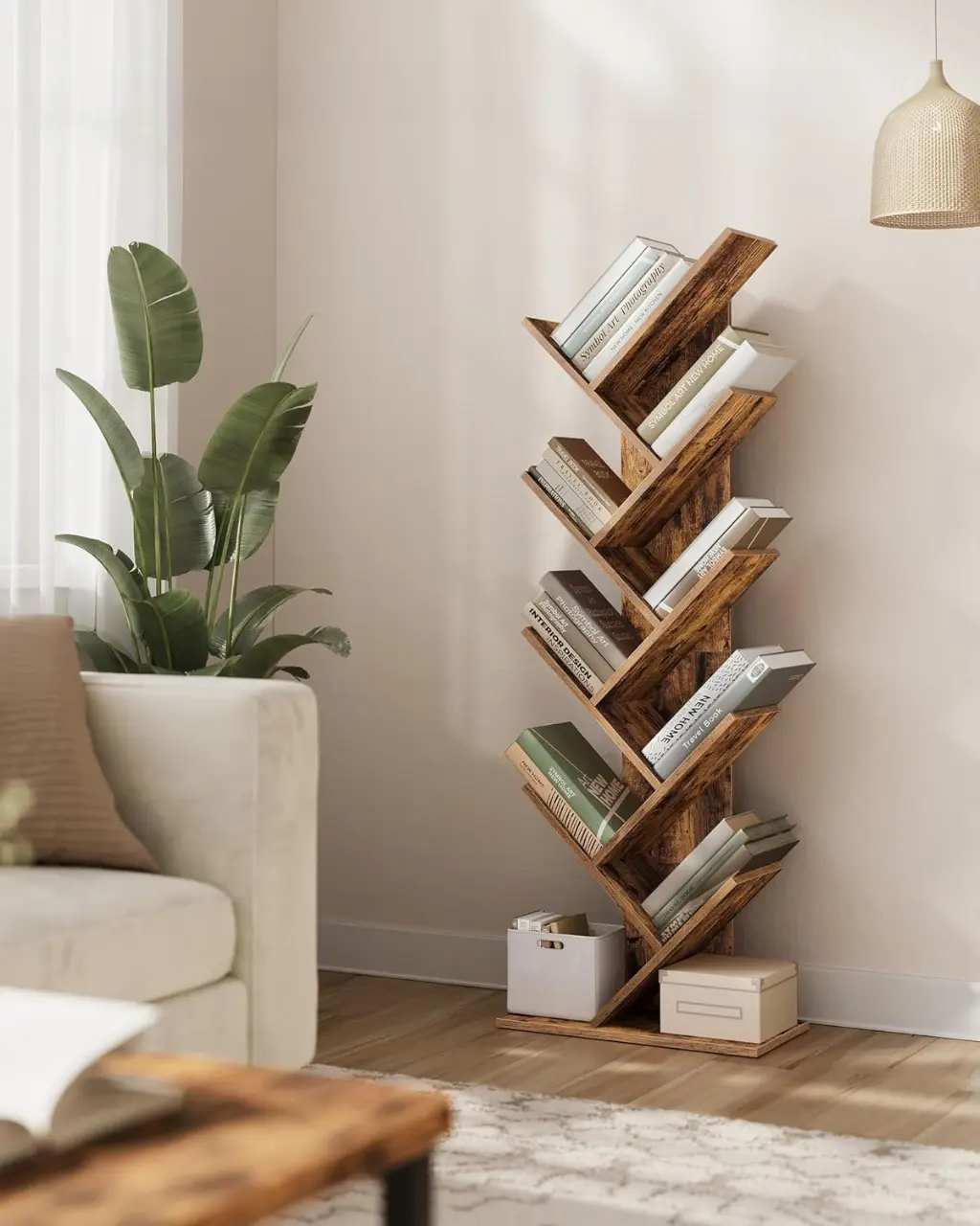 Стеллаж Vasagle LBC11BX (Rustic Brown) - 3