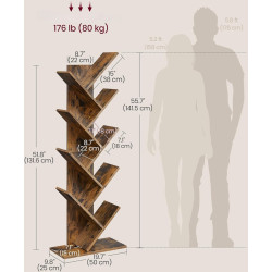 Стеллаж Vasagle LBC11BX (Rustic Brown) Thumb
