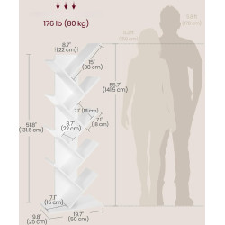 Стеллаж Vasagle LBC11WTV1 (White) Thumb